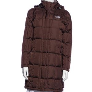 Brown North Face Parka Size S